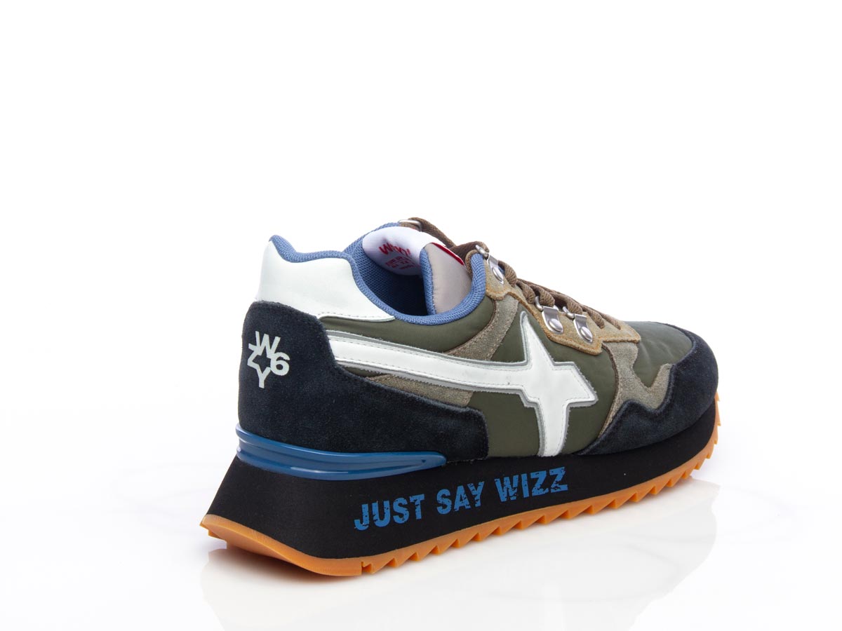 Sneaker Yak M  nero verde militare bianco