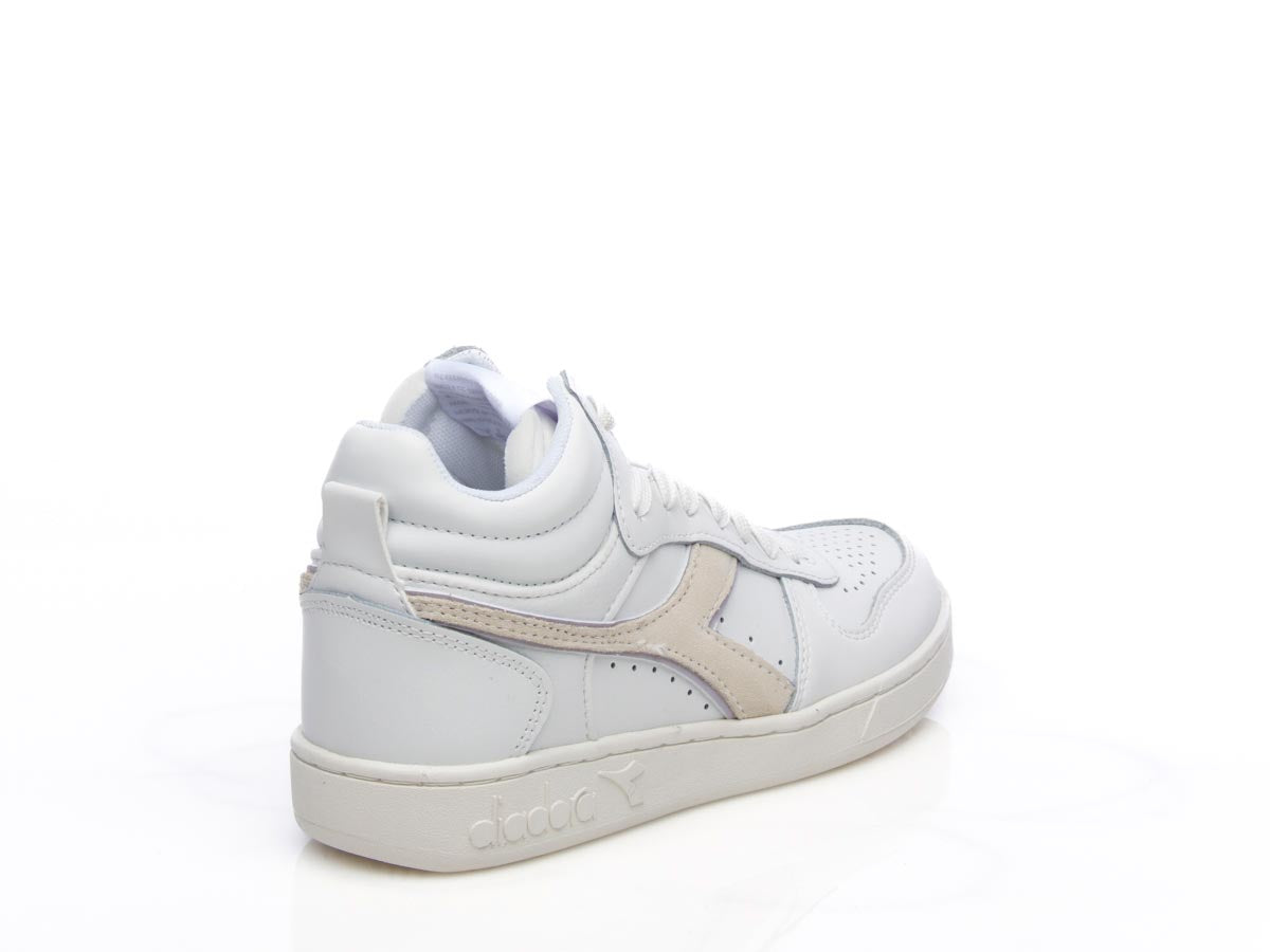 Sneaker Magic basket demi leather wn bianco lilla