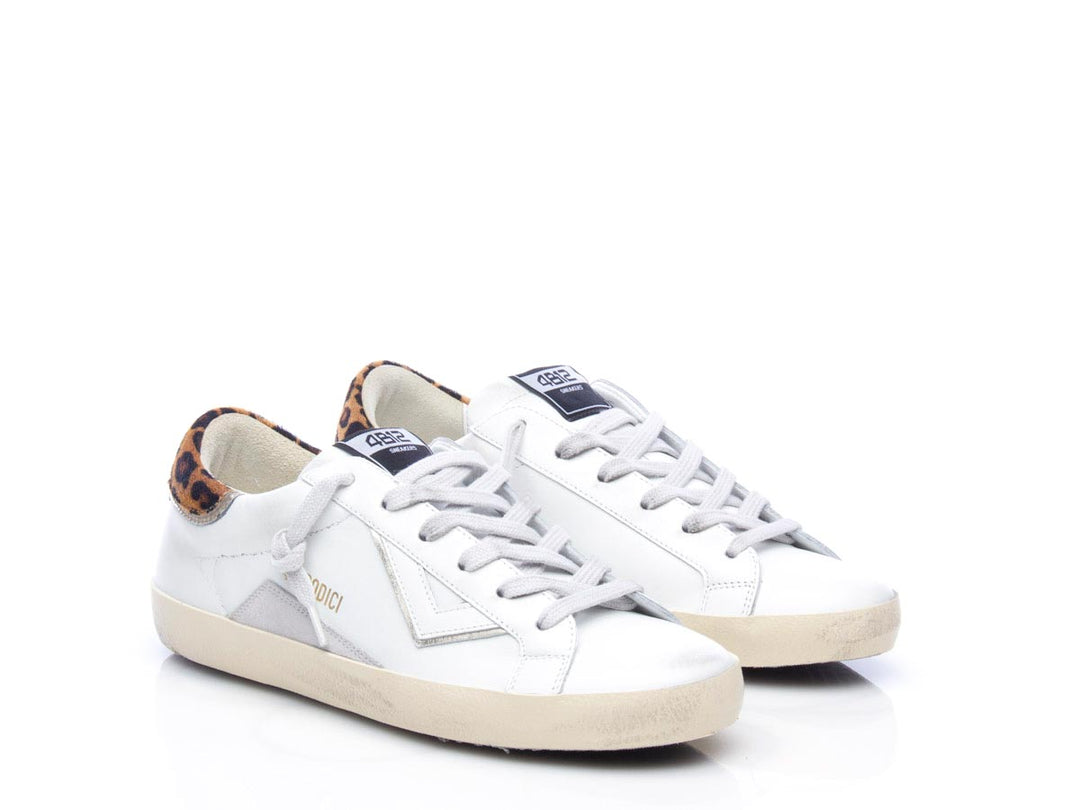 Sneaker Suprime 265 bianco oro leo