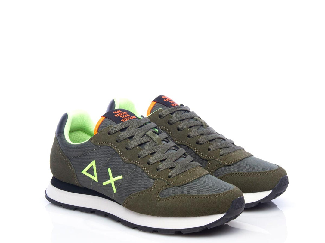 Sneaker Tom fluo militare scuro