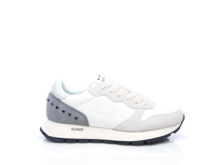 Sneaker Ally studs bianco panna