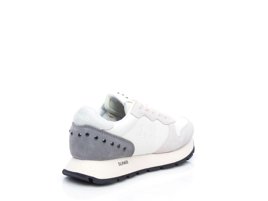Sneaker Ally studs bianco panna
