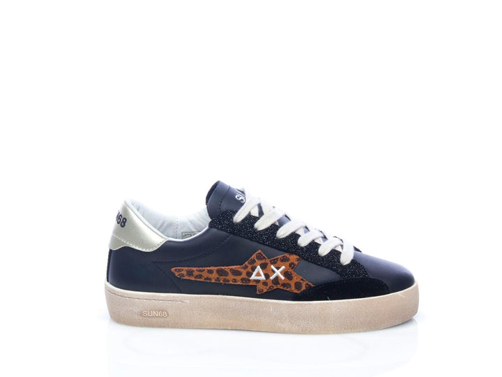 Sneaker Katy leather nero oro