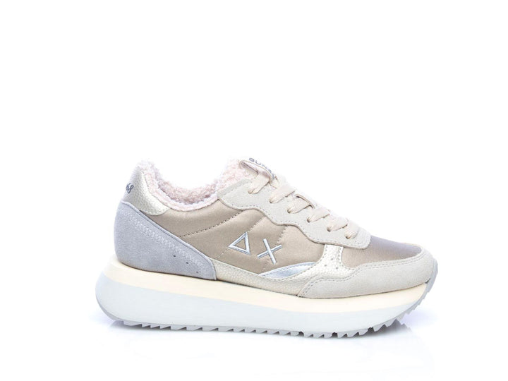 Sneaker Big ally teddy fur bianco panna