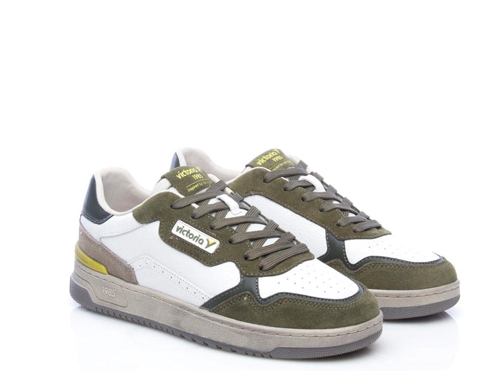 Sneaker C80 sport mix kaki