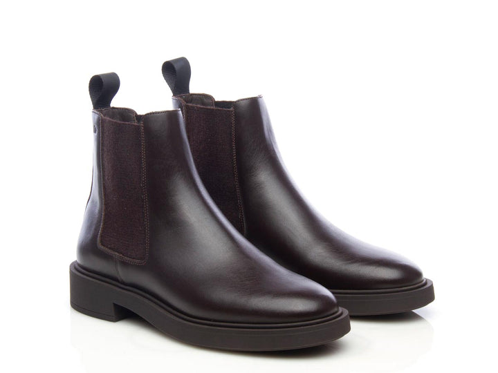 Stivaletto beatles 79L3  in pelle colorblock marrone