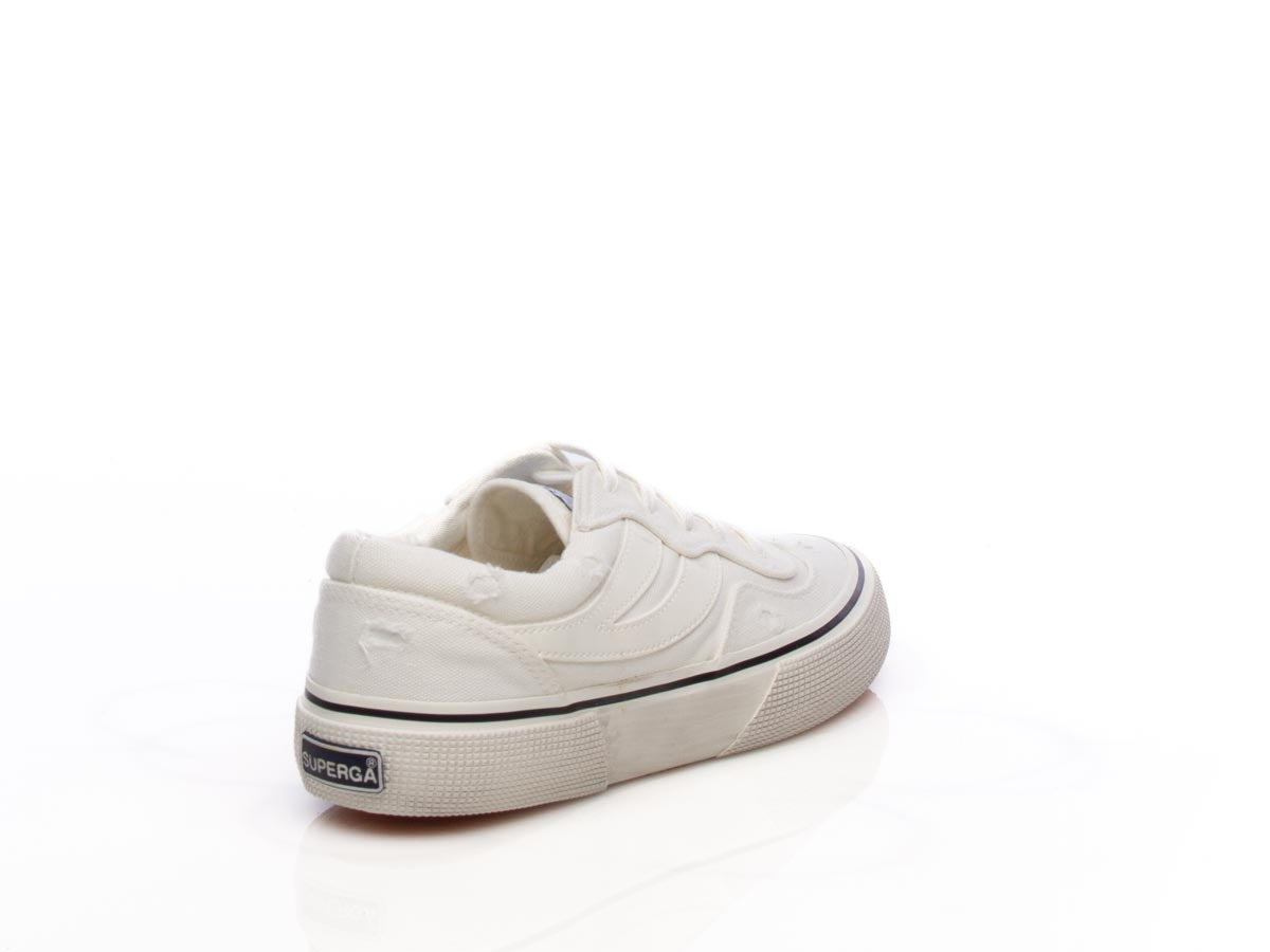 Sneaker Revolley stone washed bianco avorio