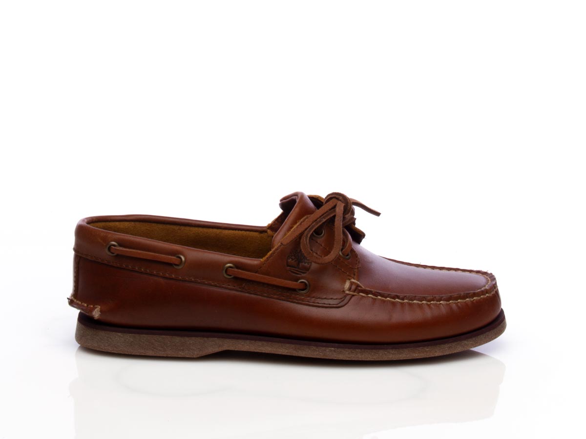 Scarpa stringata da barca in pelle sahara