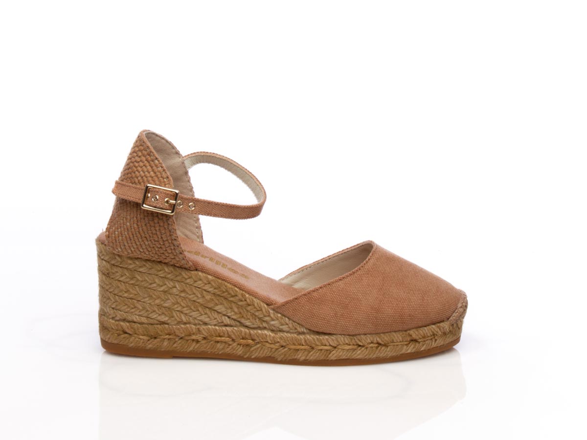 Scarpa con zeppa Espadrilles Robi color melange beige