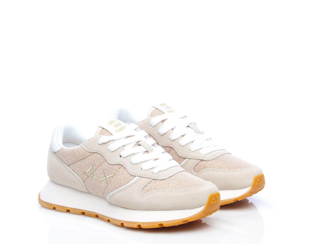 Sneaker Ally glitter textile oro