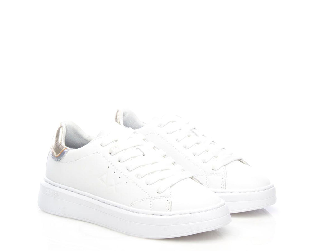 Sneaker Grace leather bianco oro
