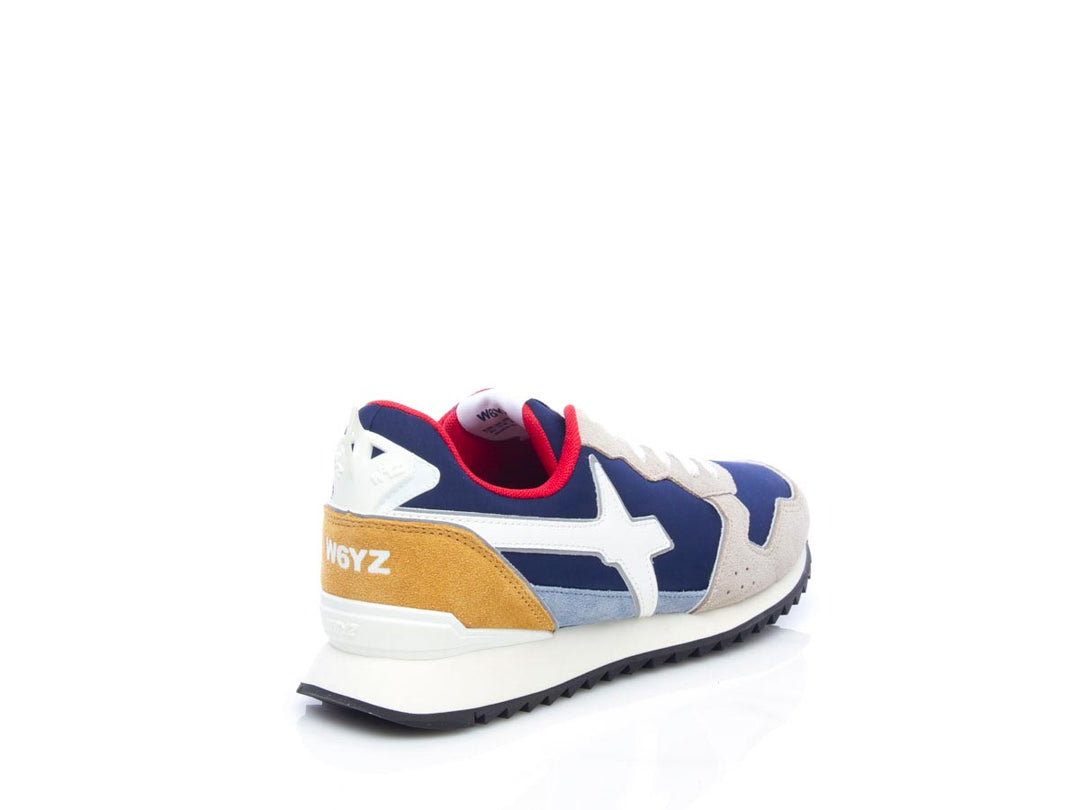 Sneaker Jet m suede nylon beige navy stone