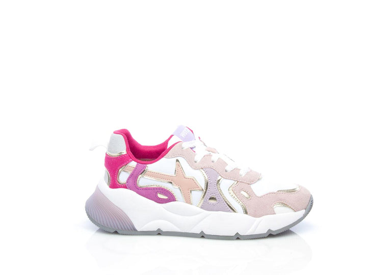 Sneaker Sarah suede nylon cipria fuxia