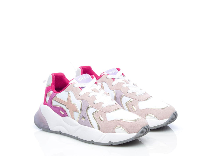 Sneaker Sarah suede nylon cipria fuxia