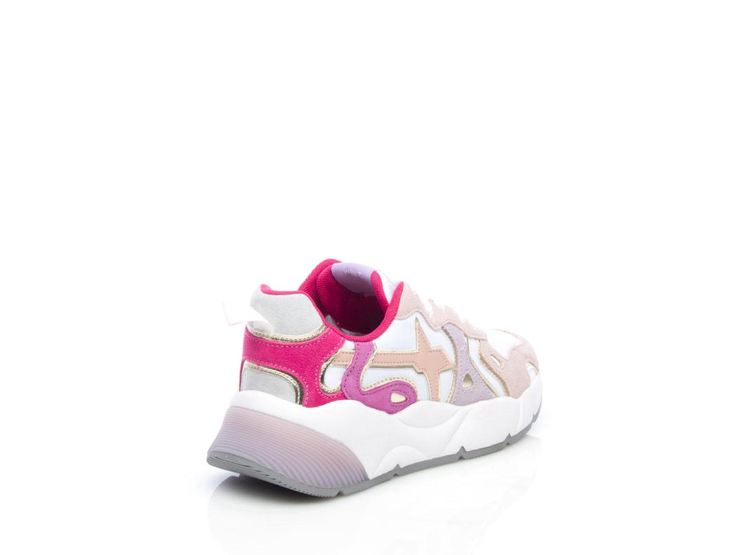 Sneaker Sarah suede nylon cipria fuxia