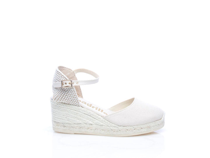 Scarpa con zeppa Espadrilles Robi color melange crudo