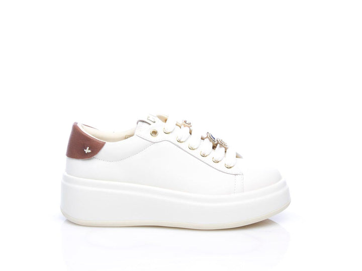 Sneaker Olivia 04 combi latte caramello