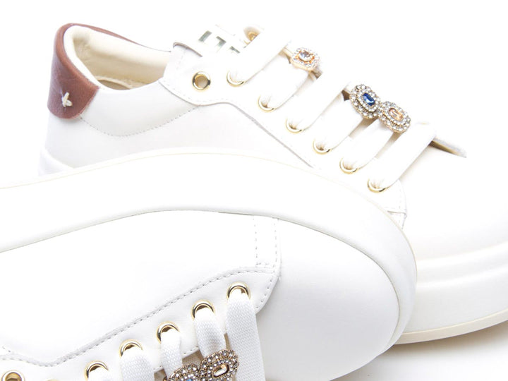 Sneaker Olivia 04 combi latte caramello