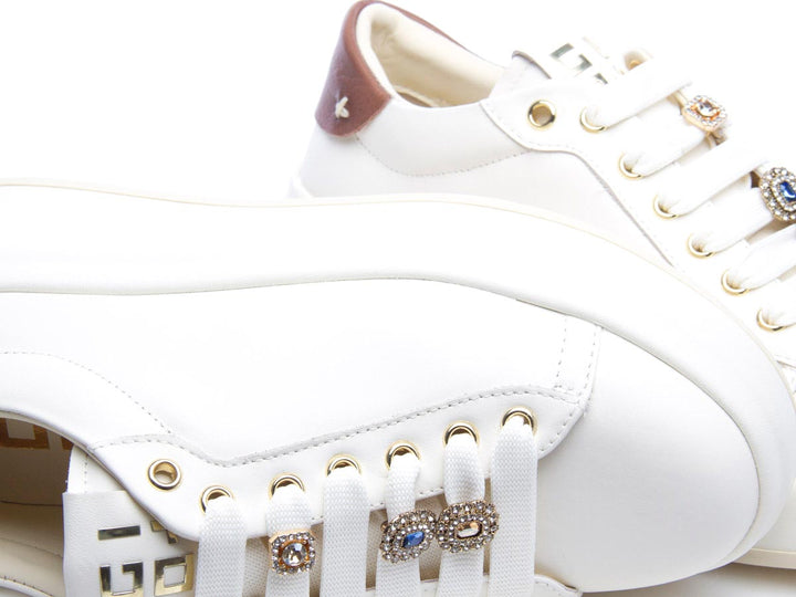 Sneaker Olivia 04 combi latte caramello