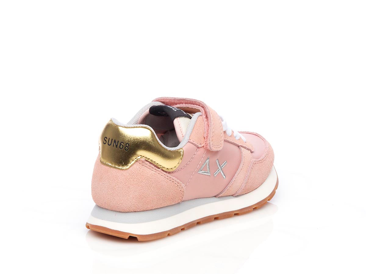 Sneaker Girl's Ally gold rosa kid