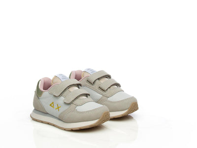 Sneaker Girl's Ally Gold Silver baby bianco