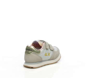 Sneaker Girl's Ally Gold Silver baby bianco