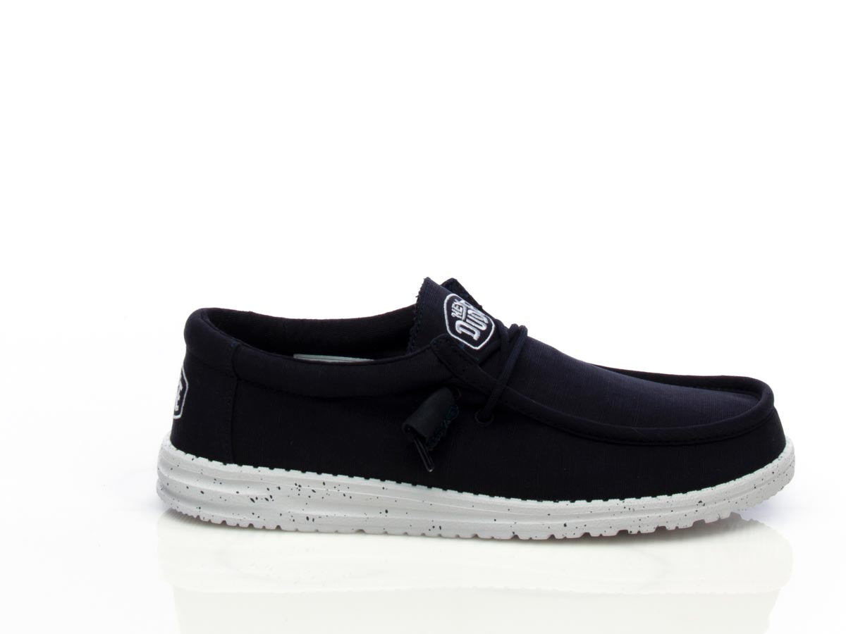 Scarpa in tela di cotone Wally slub canvas navy