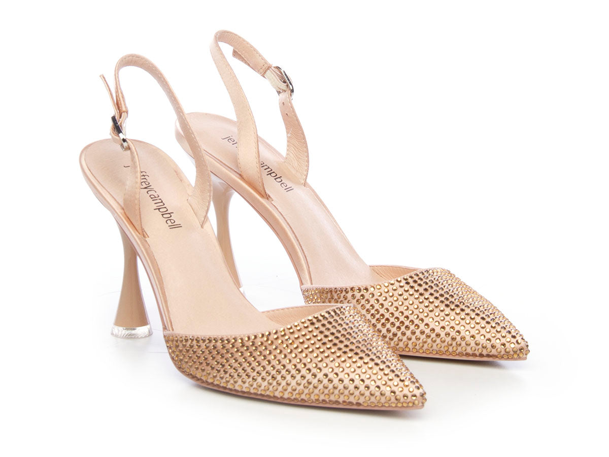 Décolleté Zivote beige fabric