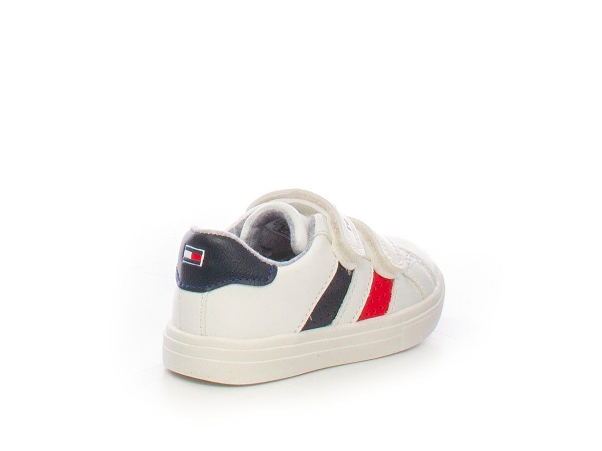Sneaker con velcro white